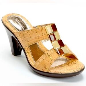 🆕 CROFT & BARROW Embellished‎ Dress Sandals Size 9.5 SSSAMMYCORK Slip-On Casual